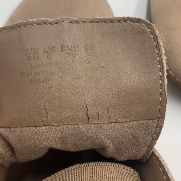 Franco Sarto women’s Pieta taupe lace less Oxford boho slip on loafer flat shoe - Picture 9 of 9